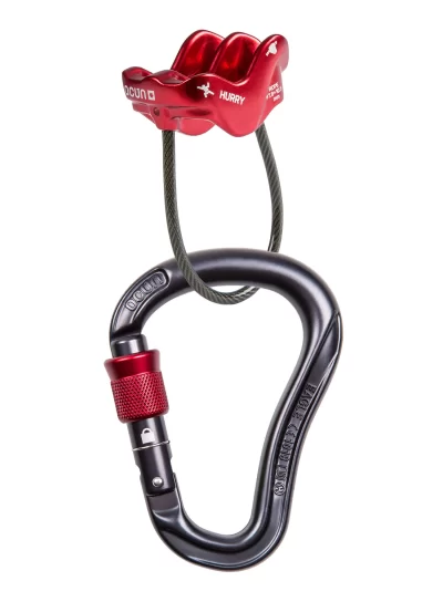 Zestaw asekuracyjny ocun ocun belay set eagle screw hurry anthracite red