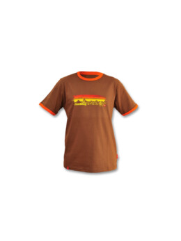 Koszulka męska MOUNTAIN brown/orange