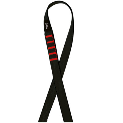 Pętla 30 cm x 18 mm taśma płaska Black