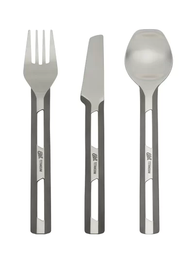 Sztućce Esbit Titanium Cutlery Set w/Silicon Sleeve