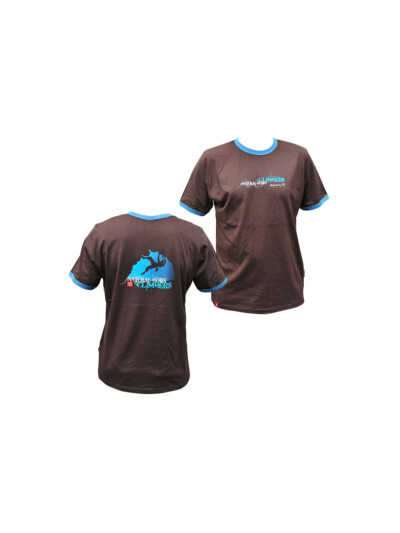 Koszulka męska NATURAL BORN CLIMBERS brown/blue