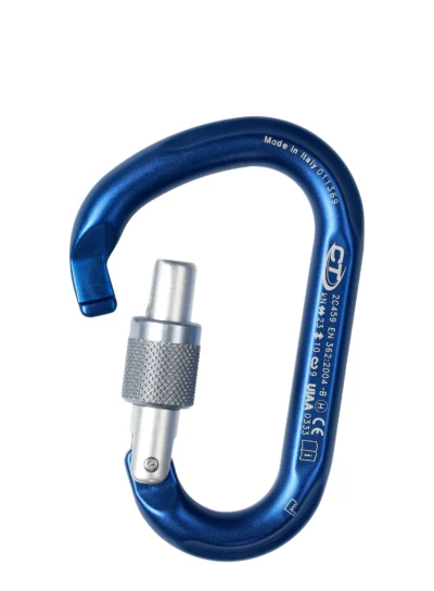 Karabinek Snappy CF SG (Screw Gate) - blue